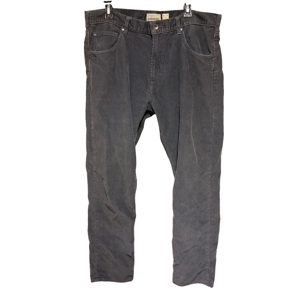 Patagonia Mens Straight Fit Corduroy Pants Forge Grey 36x32
